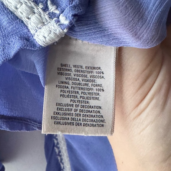 Floreat | Blue Purple Embroidered Adena Peasant Blouse - Picture 12 of 13